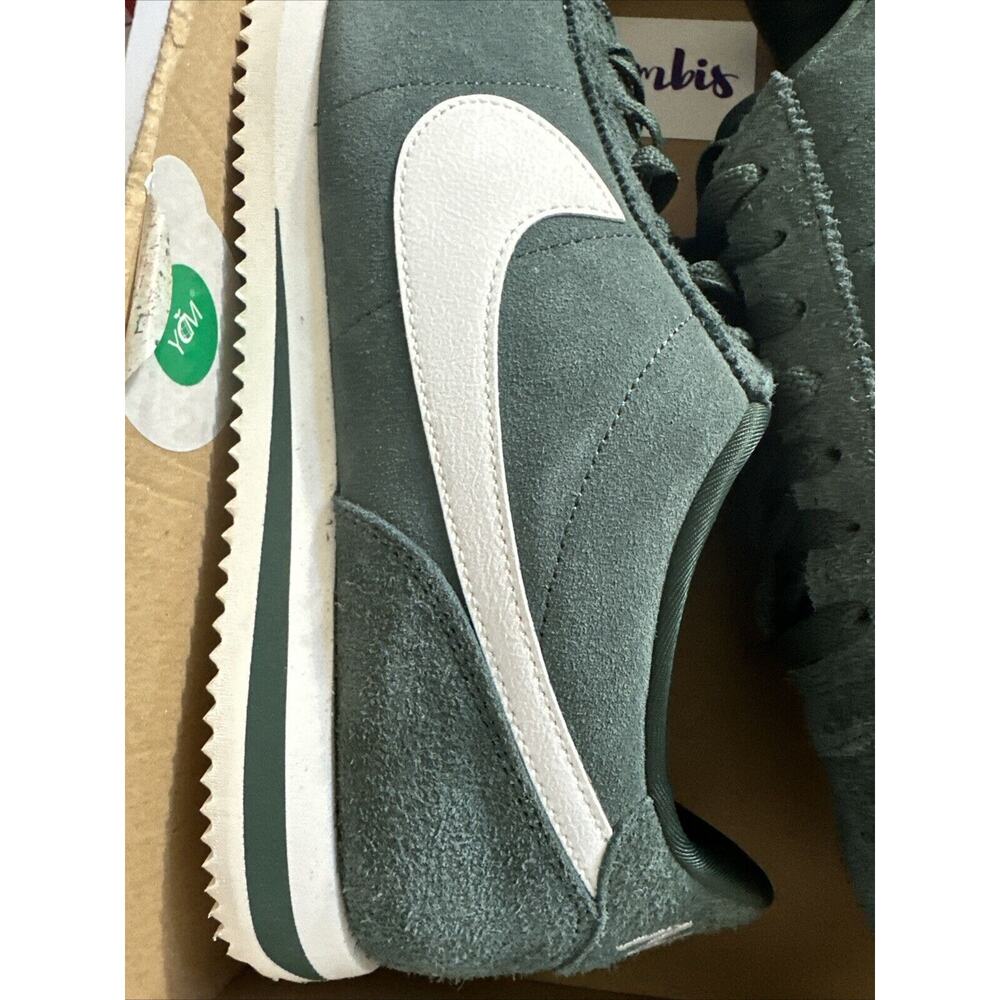 Nike Men's Suede Athletic Sneakers in Teal and White - Picture 9 of 12
